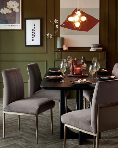 Kendra Velvet Dining Chair - 2 Set