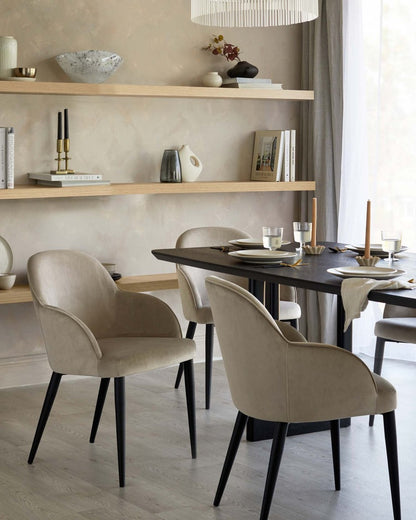 Lani Velvet Dining Chair - 2 Set