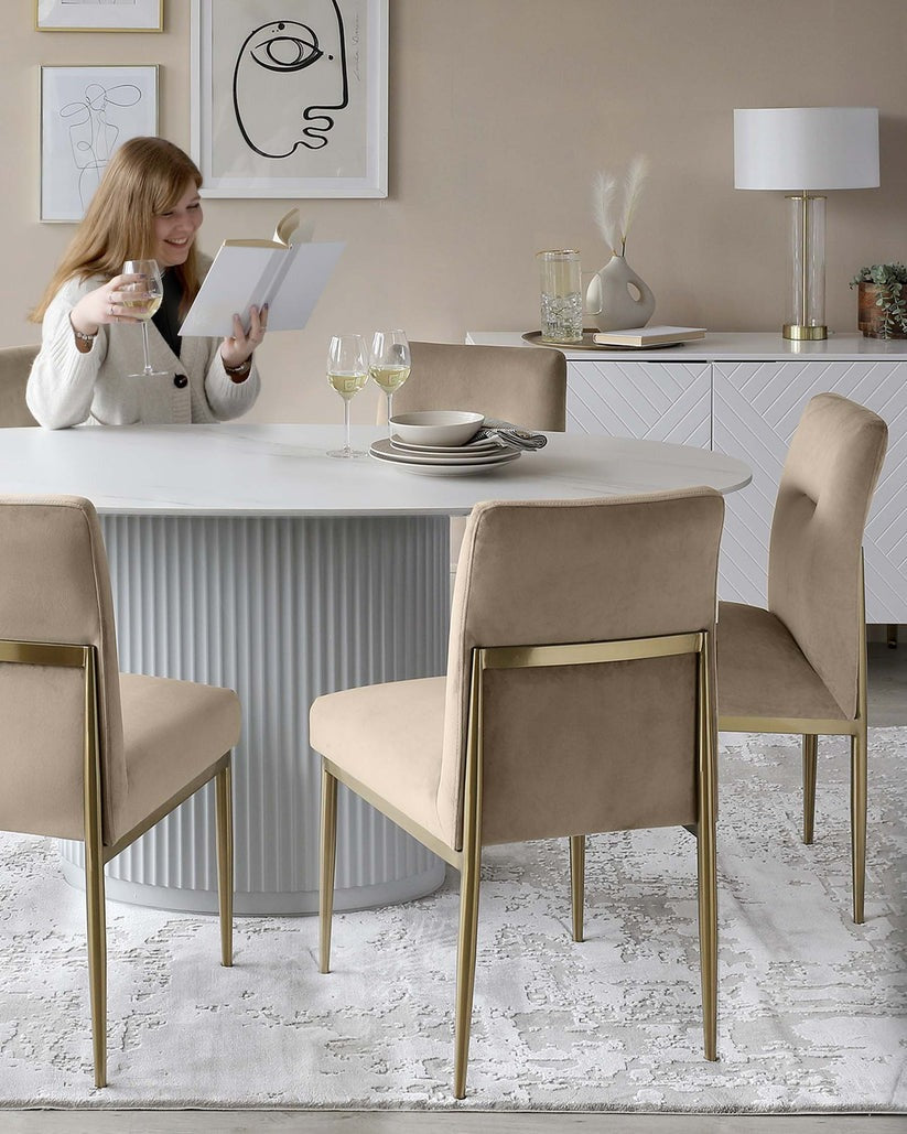 Keira Velvet Dining Chair - 2 Set