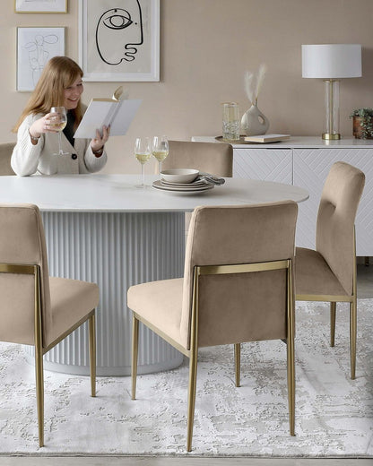 Keira Velvet Dining Chair - 2 Set