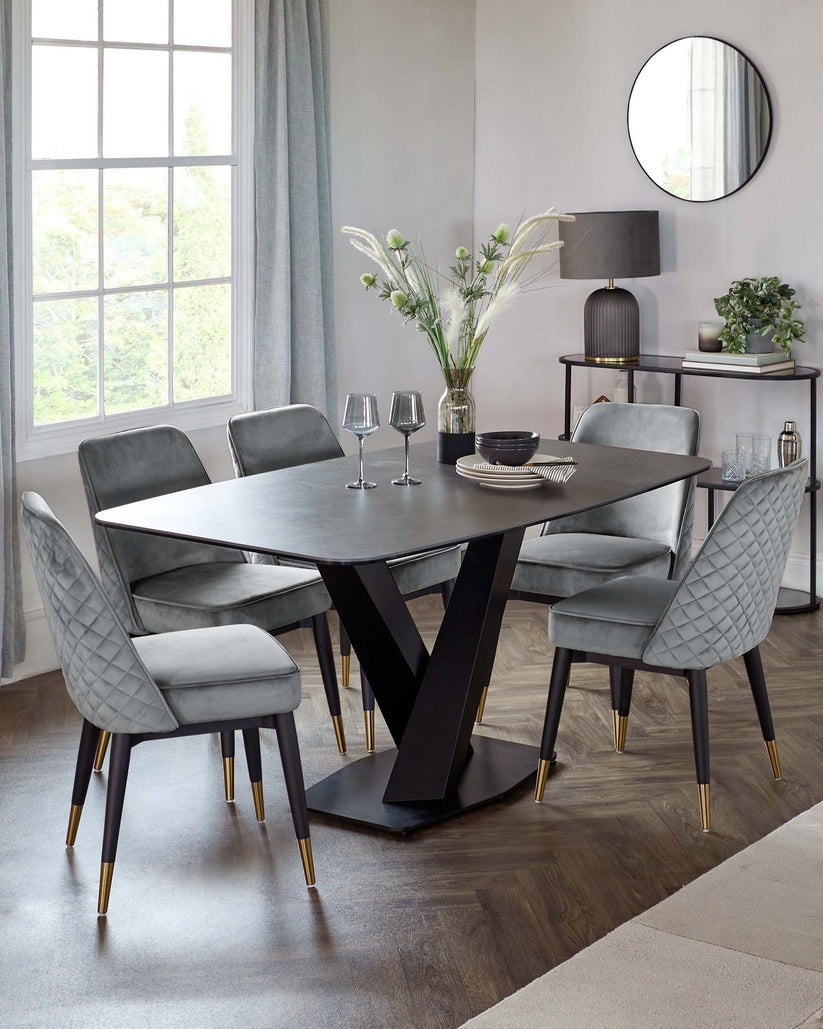 Mae Velvet Dining Chair - 2 Set