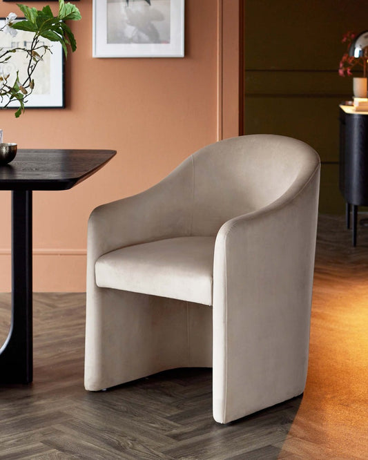Freya Champagne Velvet Dining Chair