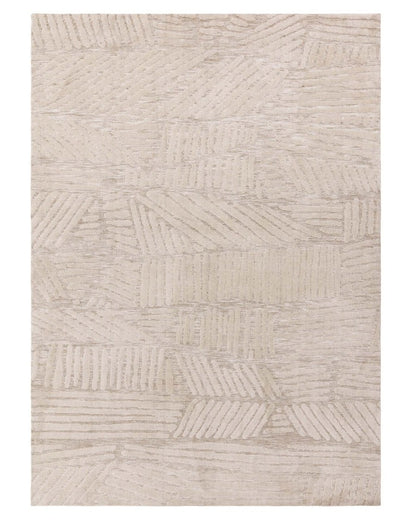 Porcelain Cream Textured Large Rug