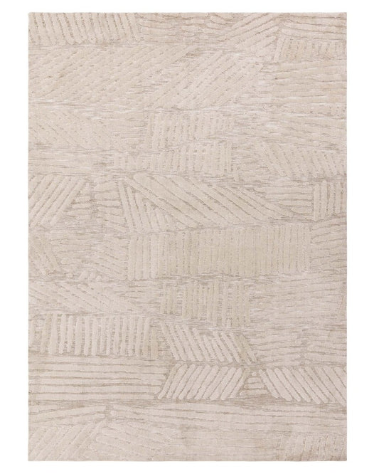 Porcelain Cream Textured Large Rug