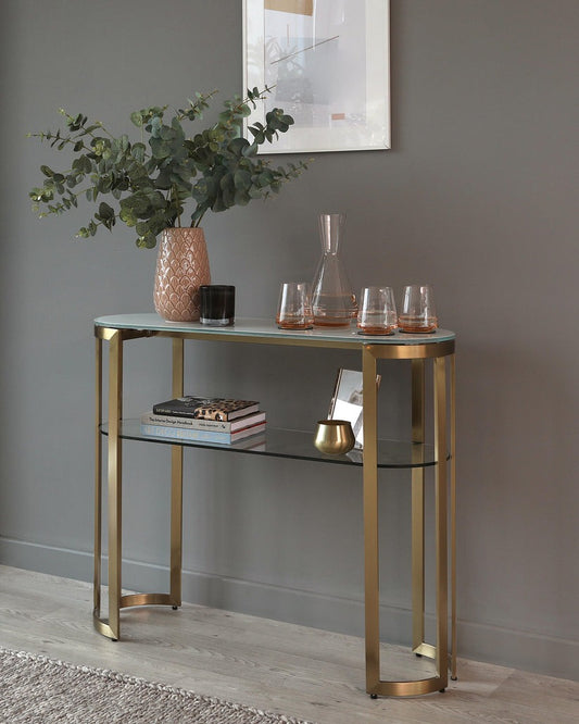 Isla White Console Table