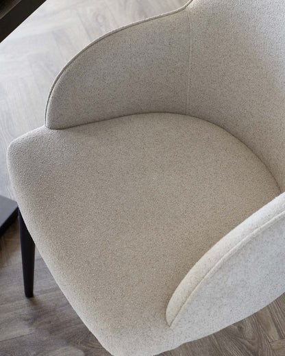 Lani Light Grey Boucle Dining Chair - 2 Set