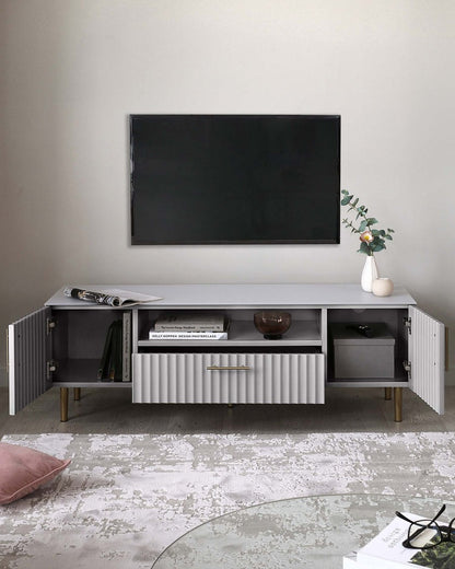 Albury Light Grey TV Unit