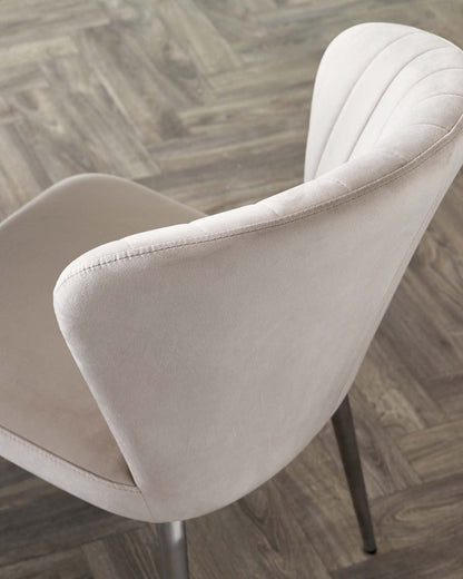 Harper Plush Velvet Stainless Steel Dining Chair - 2 Set
