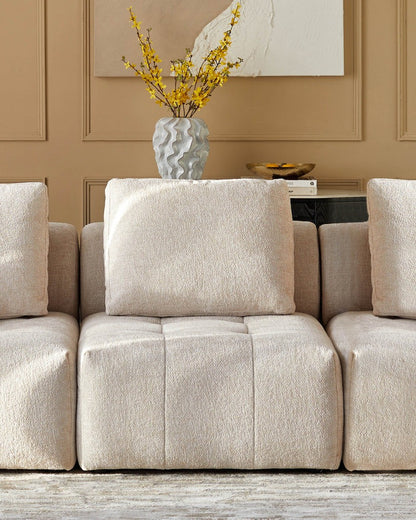 Lillian Natural Weave Single Sofa Module