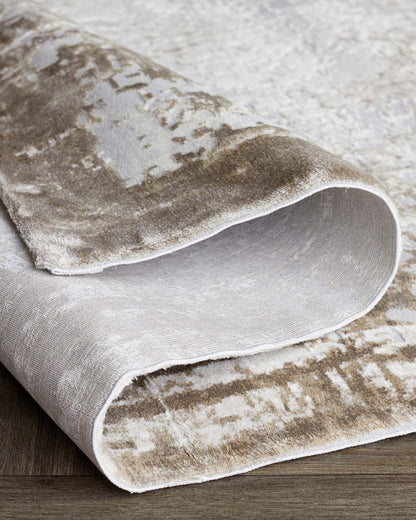 Distressed Natural Textured Large Rug
