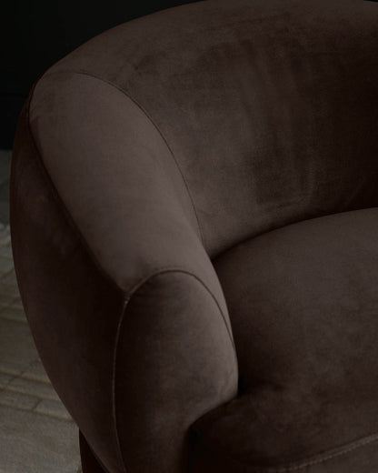 Callan Velvet Swivel Accent Chair