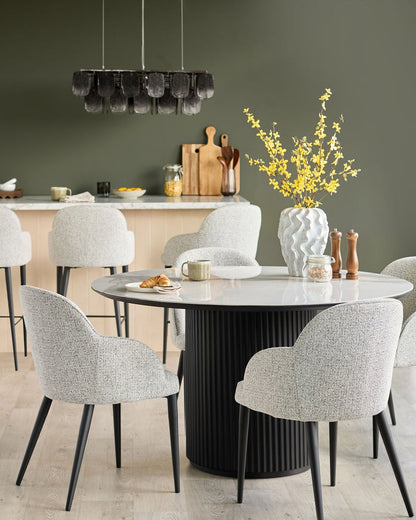 Lani Fabric Dining Chair - 2 Set