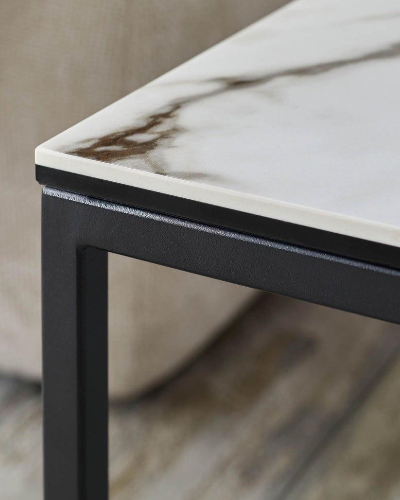 Georgia Natural Ceramic Side Table
