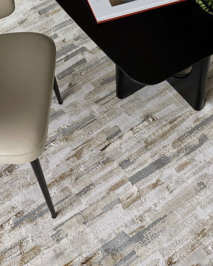 Rowan Mixed Metallics Textured Large Rug