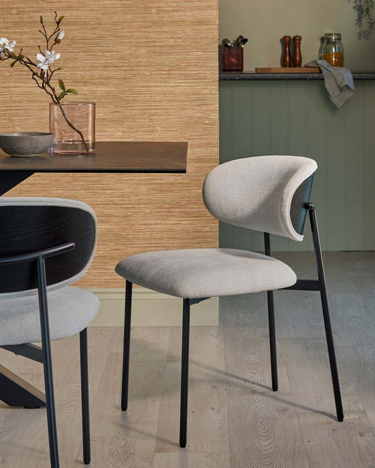 Cree Chenille Dining Chair - 2 Set