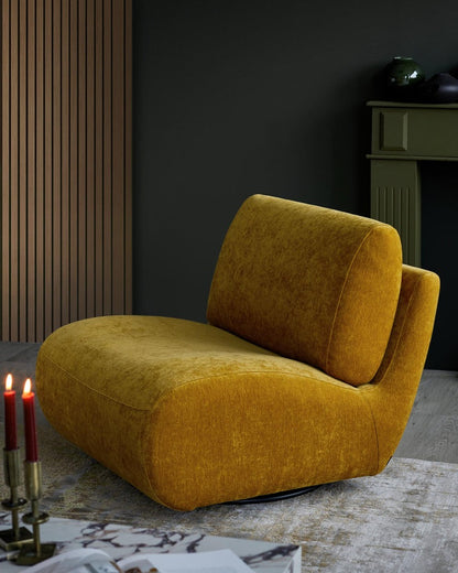 Frances Fabric Swivel Accent Chair