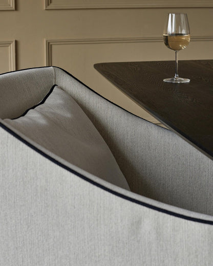 Julep Ivory Dual Tone Fabric Dining Chair
