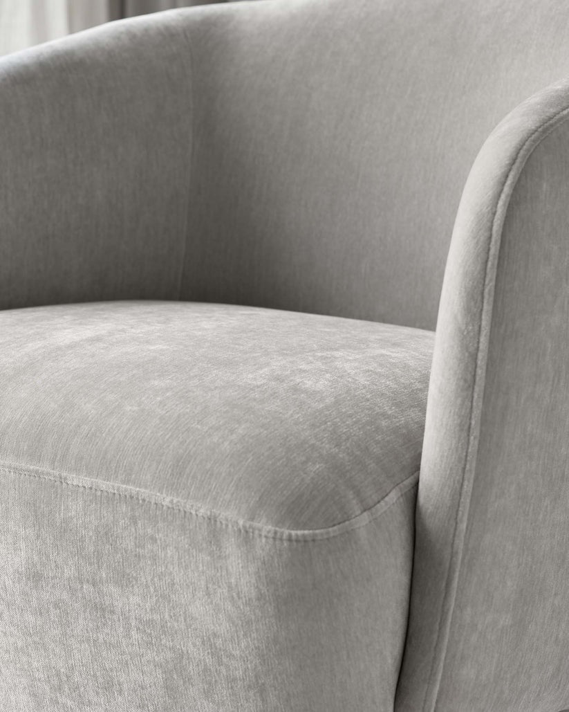 Natalia Chenille Swivel Accent Chair