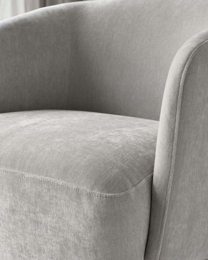 Natalia Chenille Swivel Accent Chair