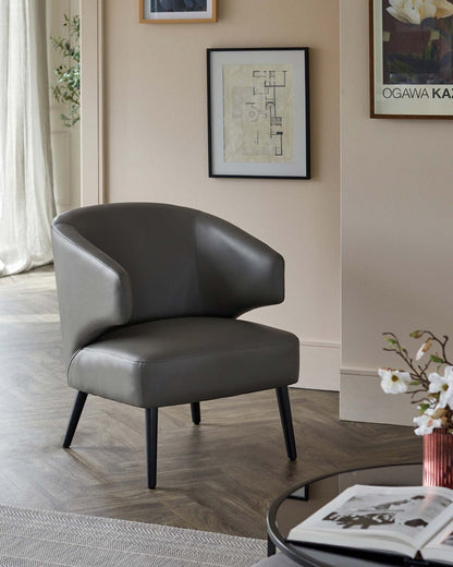 Landon Leather Accent Chair