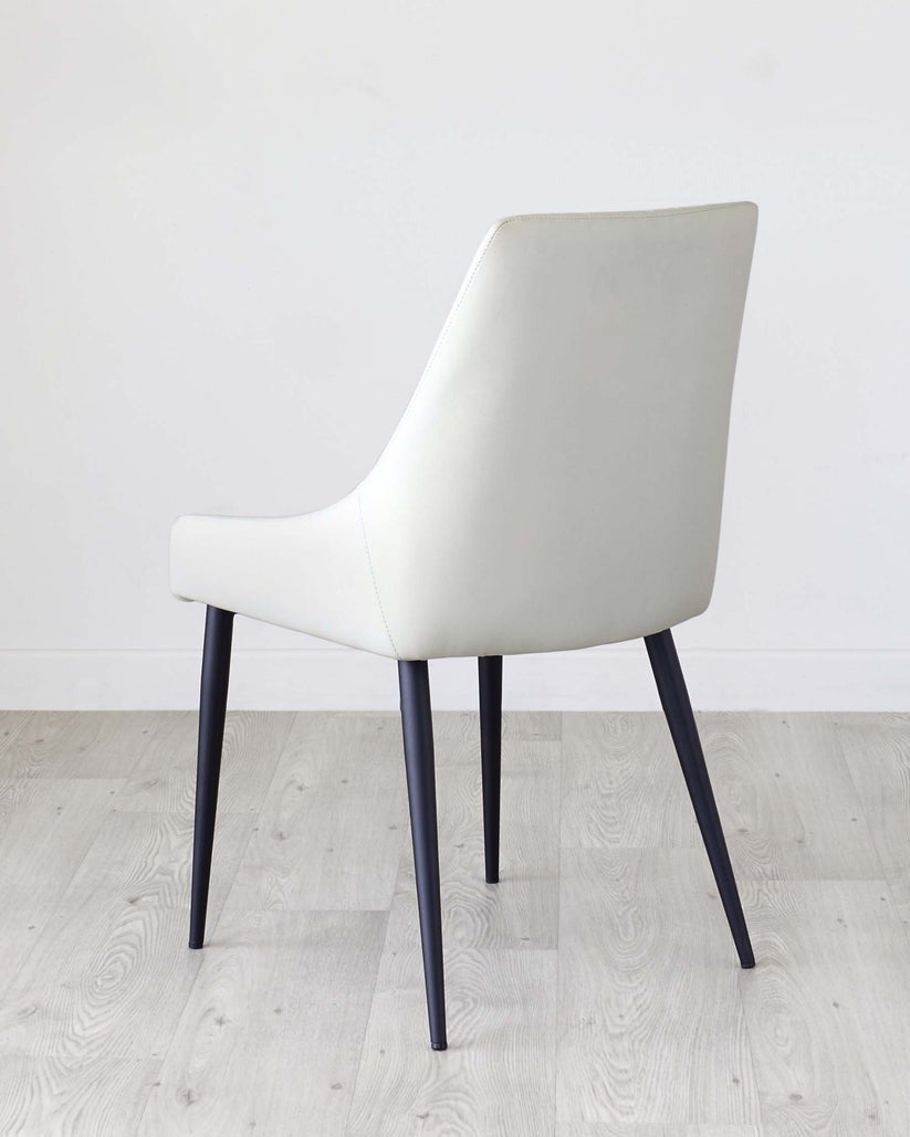 Blakely Light Grey Faux Leather Dining Chair - 2 Set