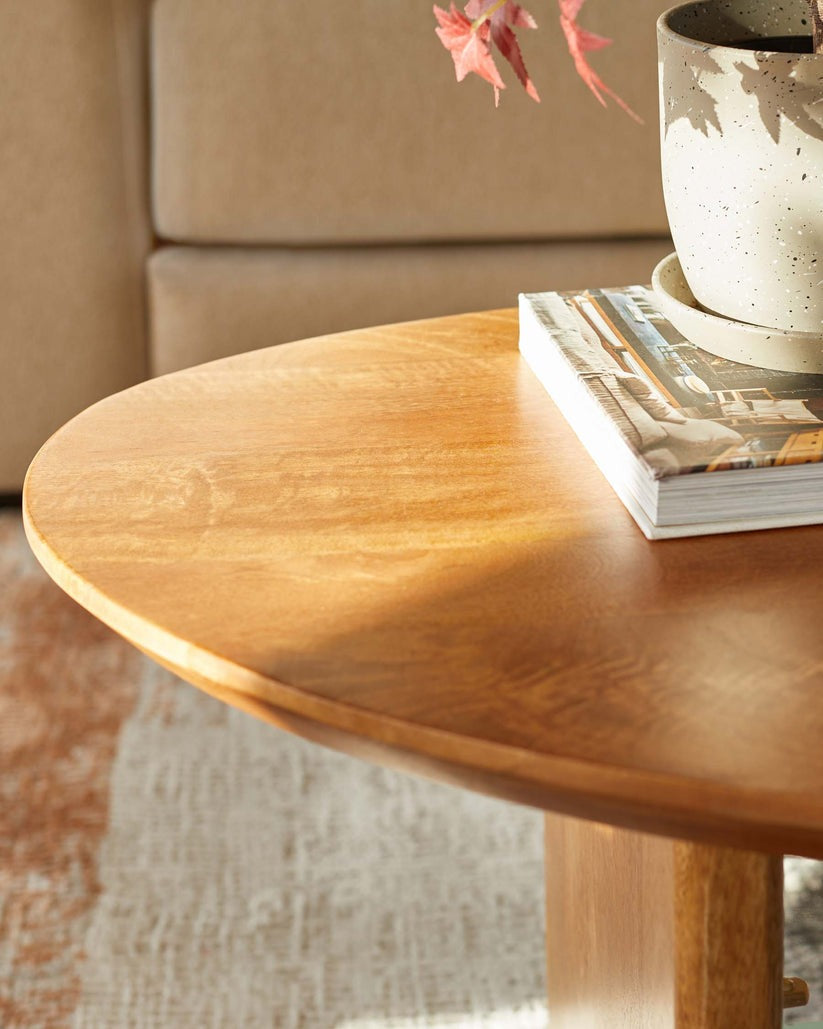Cara Light Mango Wood Coffee Table