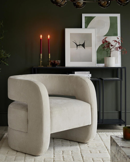 Silas Fabric Accent Chair