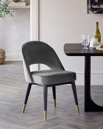 Clover Velvet Dining Chair - 2 Set