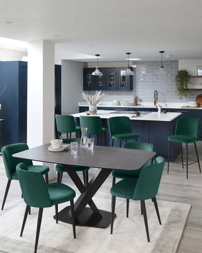 Trinny Velvet Dining Chair - 2 Set