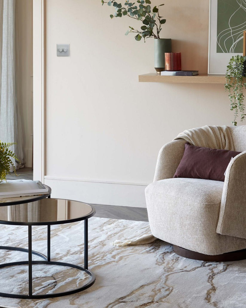 Perla Textured Medium Rug