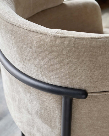 Felix Champagne Chenille Dining Chair - 2 Set