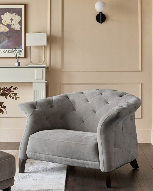 Luxe Modern Fabric Armchair