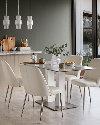 Deco Leather Dining Chair - 2 Set