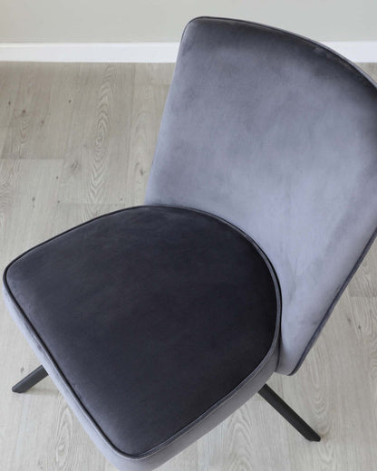 Serena Velvet Swivel Chair