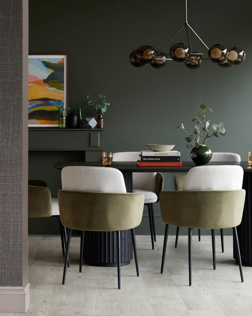 Wren Fabric Velvet Dining Chair - 2 Set