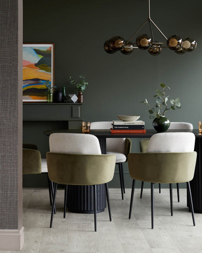 Wren Fabric Velvet Dining Chair - 2 Set
