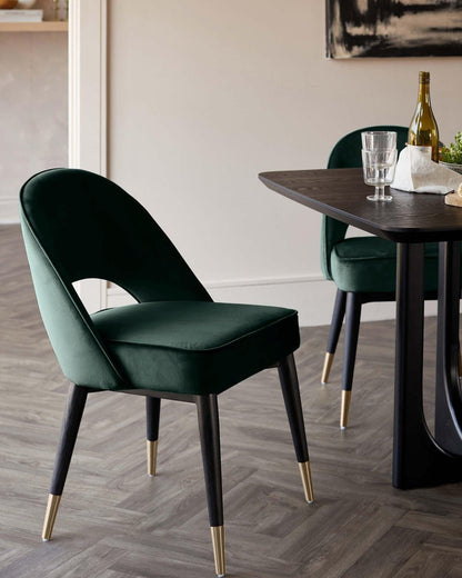Clover Velvet Dining Chair - 2 Set