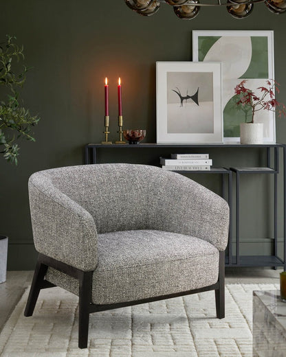 Parker Ivory Fabric Accent Chair