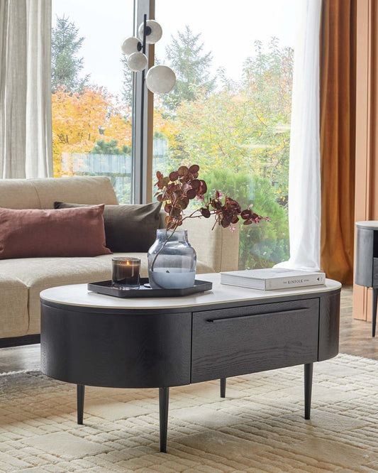 Manhattan Marbled Ceramic Coffee Table