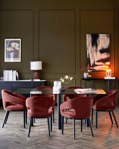Heath Black Wood Dining Chair