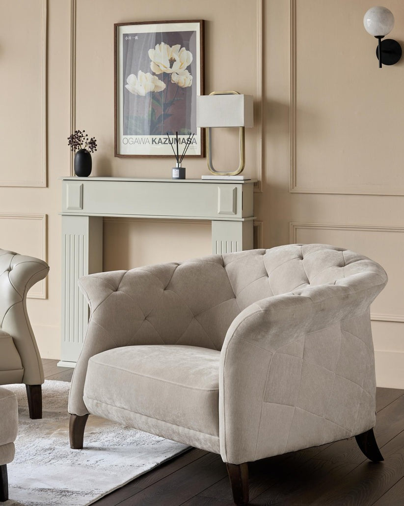 Luxe Modern Fabric Armchair