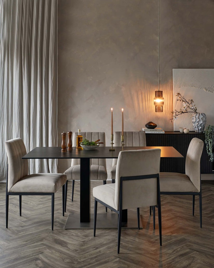 Kendra Velvet Dining Chair - 2 Set