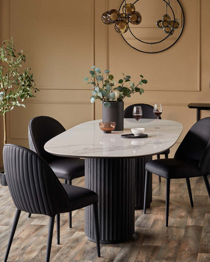 Saylor Faux Leather Dining Chair - 2 Set
