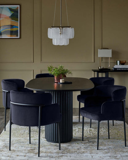 Felix Velvet Dining Chair - 2 Set