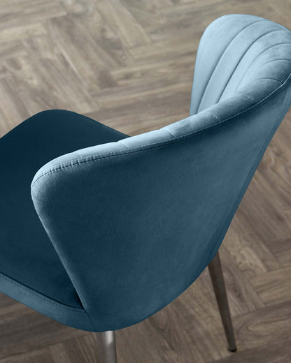 Harper Plush Velvet Stainless Steel Dining Chair - 2 Set