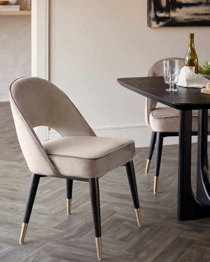 Clover Velvet Dining Chair - 2 Set