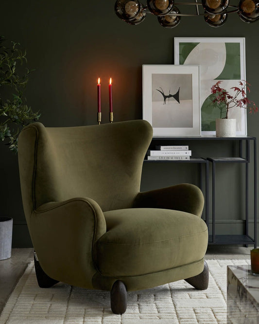 Harlan Velvet Accent Chair