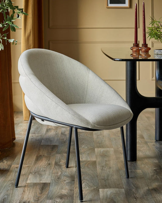 Phoebe Dual Tone Fabric Dining Chair