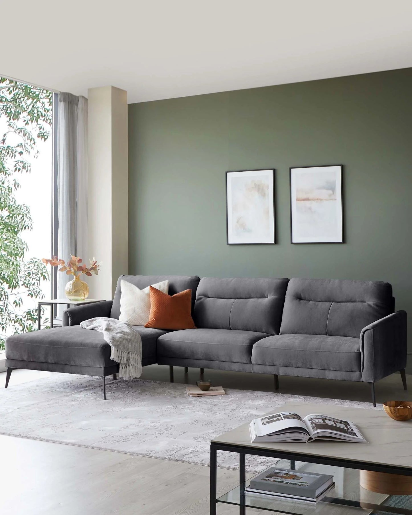 Brooks Left Hand Corner Chaise Sofa
