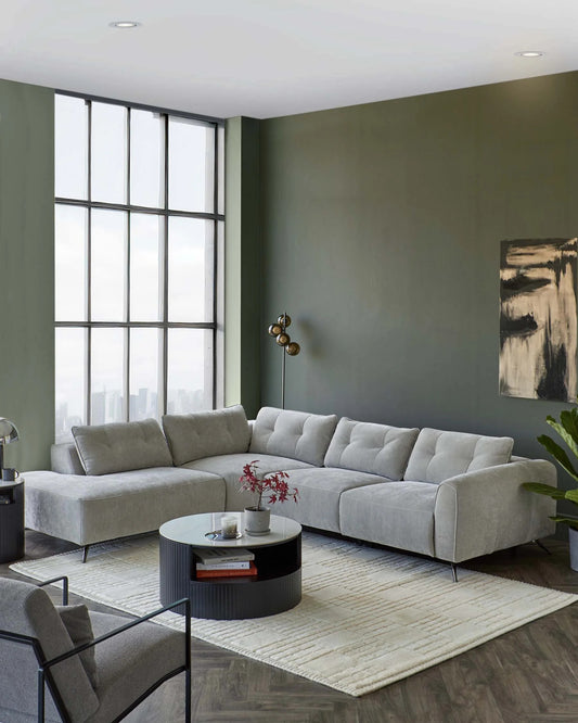 Arianna Light Grey Recliner Left Hand Corner Chaise